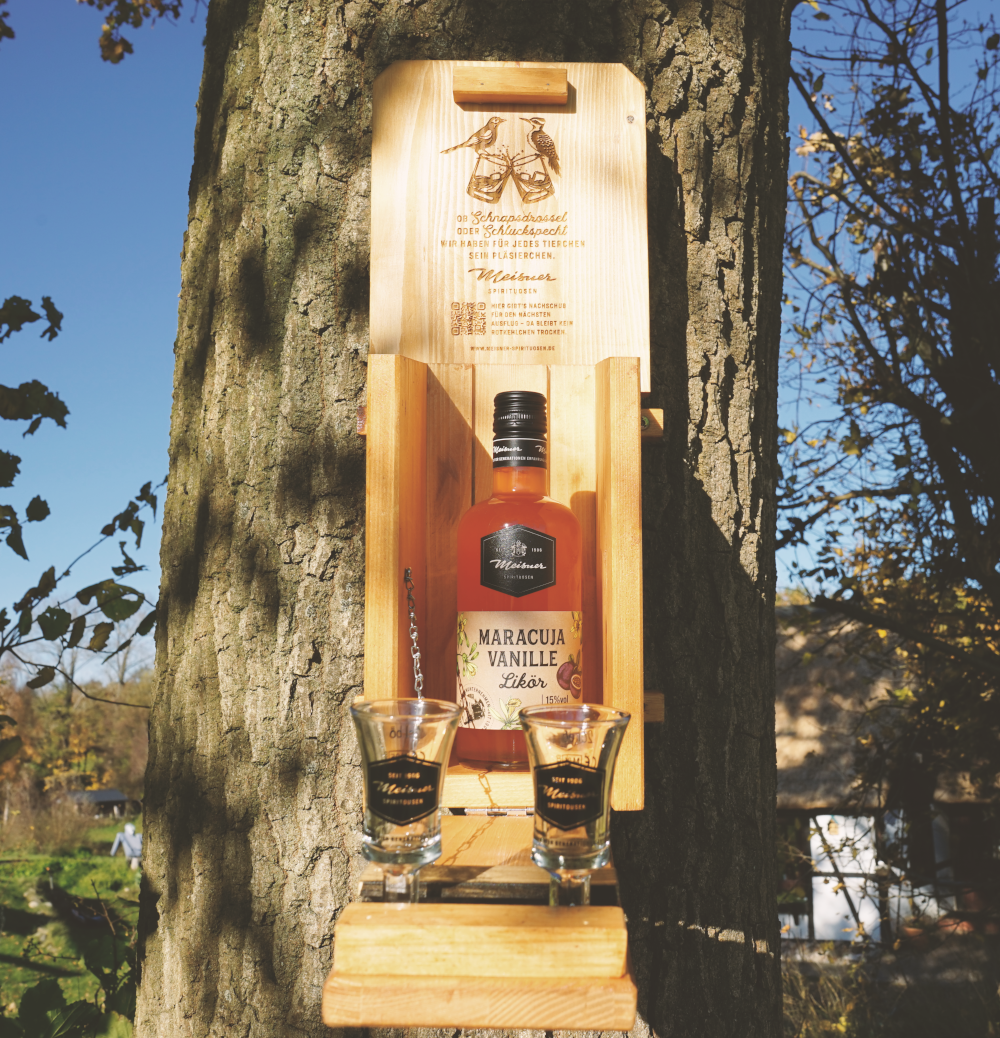 Likör-Vogelhaus Maracuja-Vanille