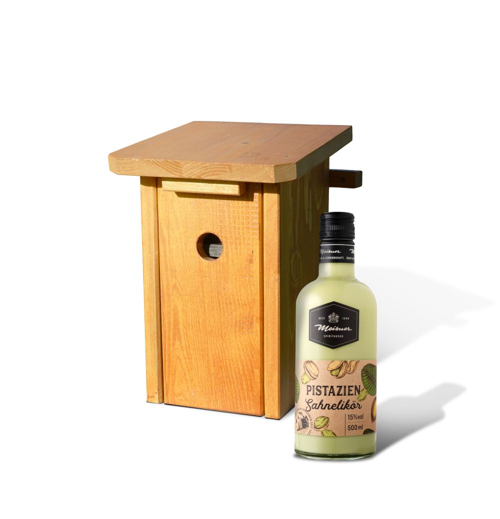 Likör-Vogelhaus Pistazien Sahnelikör